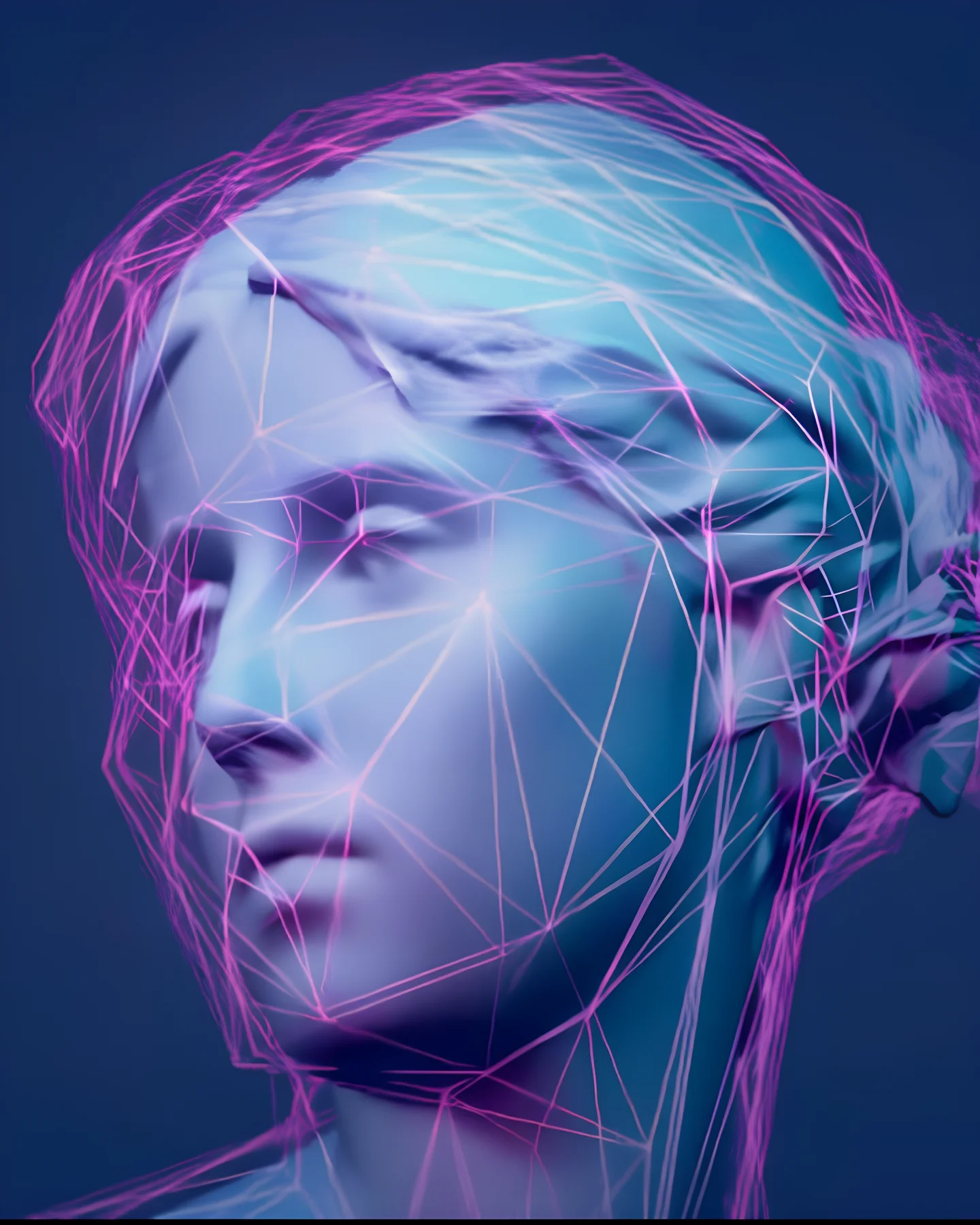 Deux personnes collaborant dans un espace numérique virtuel, illustrant le digital consulting inclusif de Gnut 06